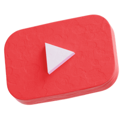 logo youtube 3d