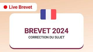 miniature de le video 🔴 LIVE BREVET 2024 - Correction du Brevet de français