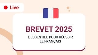 miniature de le video 🔴 LIVE | Brevet de français 2025 : L’essentiel pour réussir le français 🔥