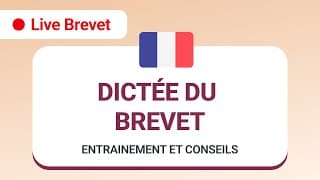 miniature de le video 🔴 LIVE BREVET 2024 Dictée du brevet - Entrainement et conseils