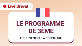 miniature de le video 🔴 LIVE BREVET 2024 Le programme de 3ème - Les essentiels à connaître