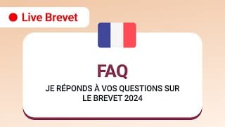 miniature de le video 🔴 LIVE BREVET 2024 FAQ - Je réponds à vos questions sur le brevet 2024