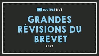 miniature de le video LIVE #35 :  BREVET 2022 : Grandes révisions du brevet.