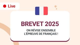 miniature de le video 🔴 LIVE | Révise ton Brevet de français 2025 : grammaire, vocabulaire, astuces 🔥