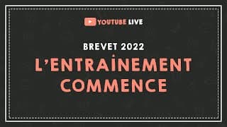 miniature de le video LIVE #31 :  BREVET 2022 : l'entraînement commence (grammaire).