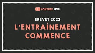 miniature de le video LIVE #31 :  BREVET 2022 : l'entraînement commence (grammaire).