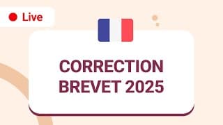 miniature de le video 🔴 LIVE | Correction du Brevet de français 2025